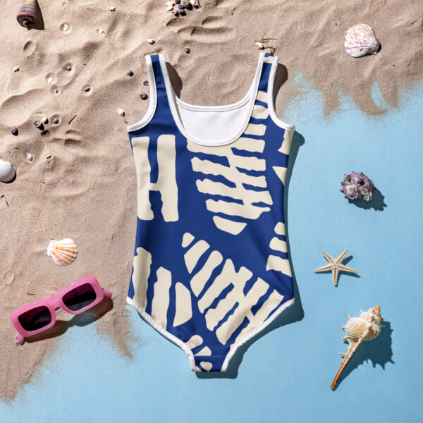 Blue Fern Print | Toddler & Kids Swimsuit - Image 7