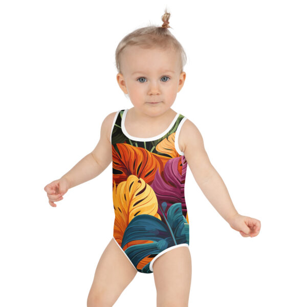 Monstera (Color) | Toddler & Kids Swimsuit - Image 5