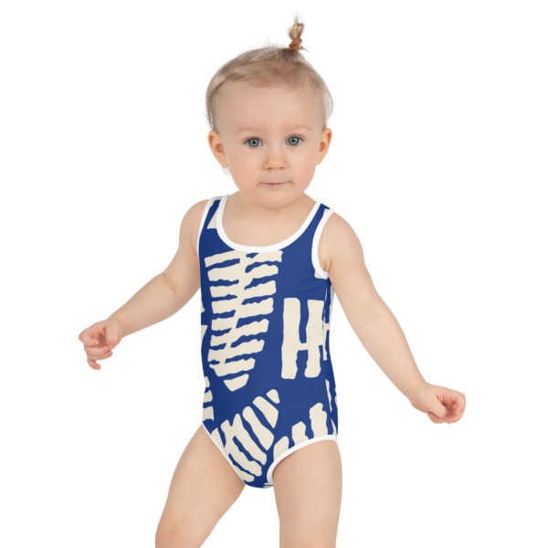 Blue Fern Print | Toddler & Kids Swimsuit - Image 5