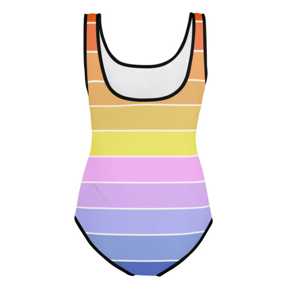 Rainbow Stripe Youth Swimsuit - Image 7