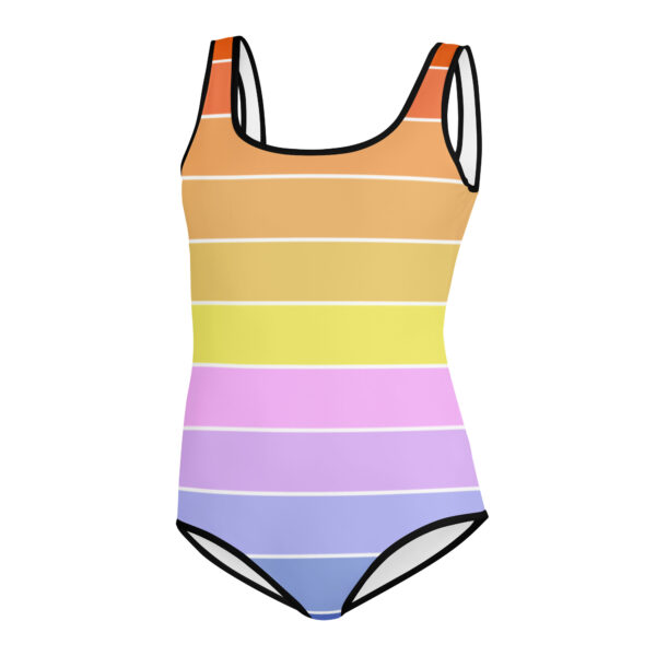 Rainbow Stripe Youth Swimsuit