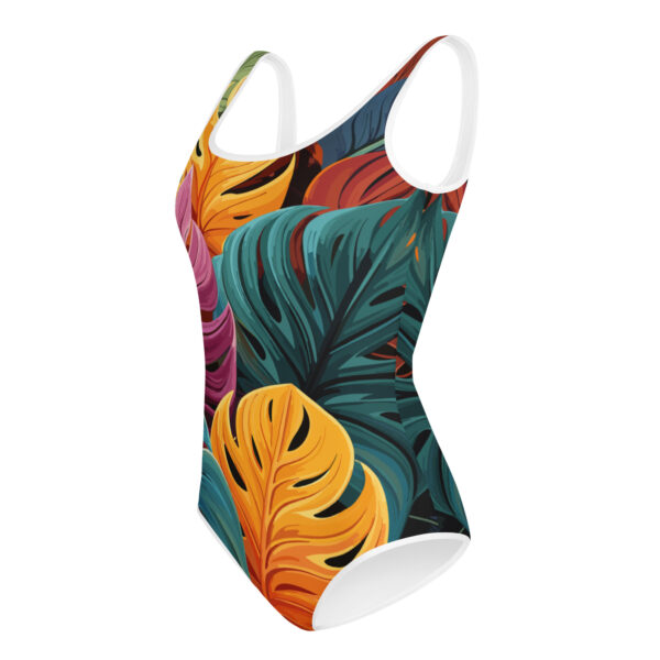 Monstera (Color) | Youth Swimsuit - Image 8