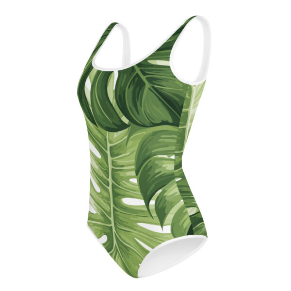 Monstera Leaf Swimsuit - Youth - Image 9