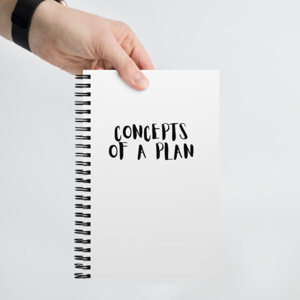 "Concepts of a Plan" Spiral notebook - Image 4