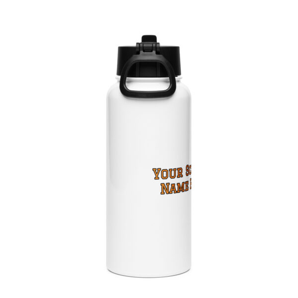 SAMPLE (Tiger) Stainless steel water bottle with a straw lid - Image 3