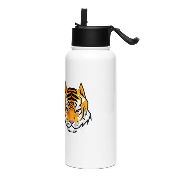 SAMPLE (Tiger) Stainless steel water bottle with a straw lid