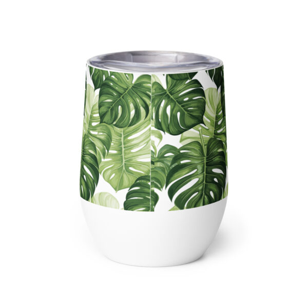 Monstera Leaf Wine Tumbler - Image 6