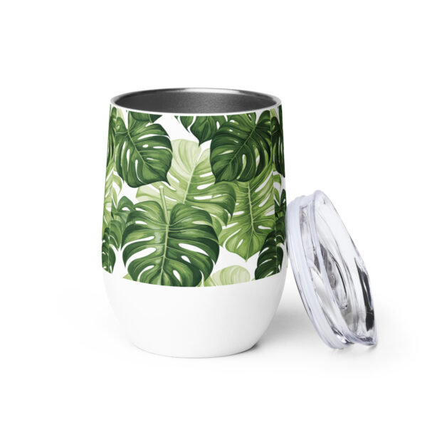 Monstera Leaf Wine Tumbler - Image 2