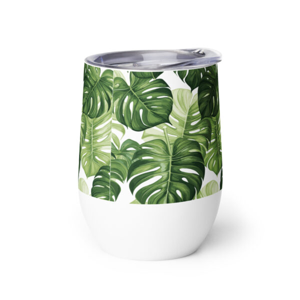 Monstera Leaf Wine Tumbler - Image 7