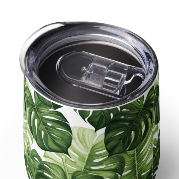 Monstera Leaf Wine Tumbler - Image 3