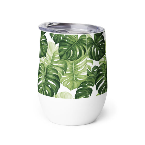 Monstera Leaf Wine Tumbler - Image 8